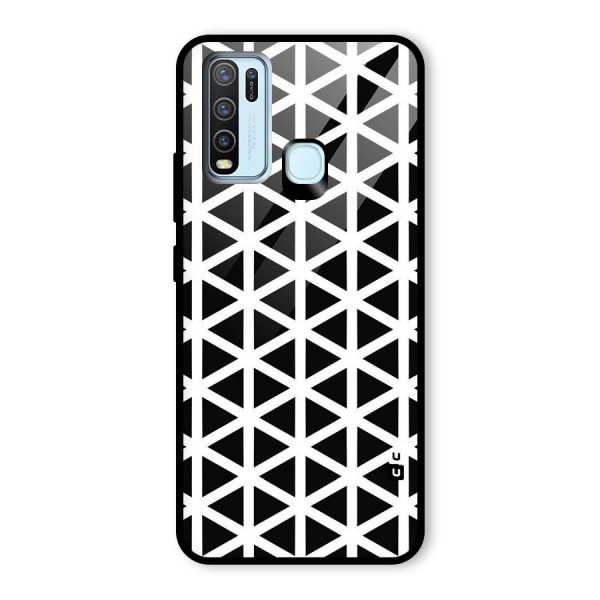 Abstract Geometry Maze Glass Back Case for Vivo Y30