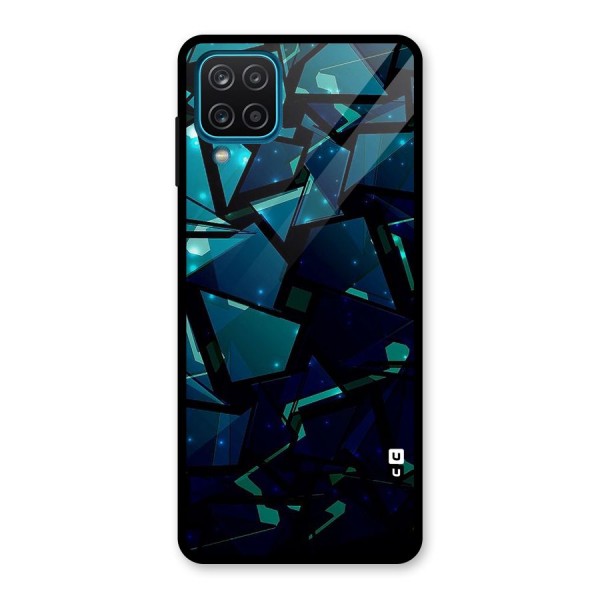 Abstract Glass Design Glass Back Case for Galaxy A12