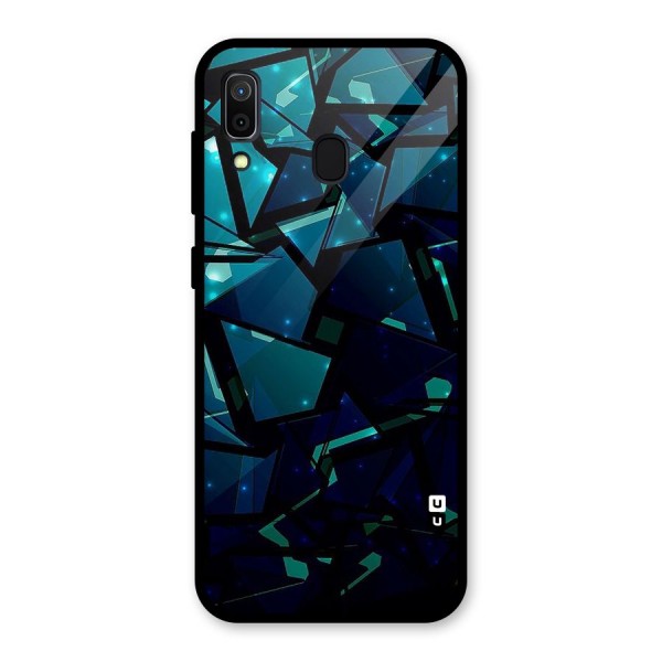 Abstract Glass Design Glass Back Case for Galaxy A30