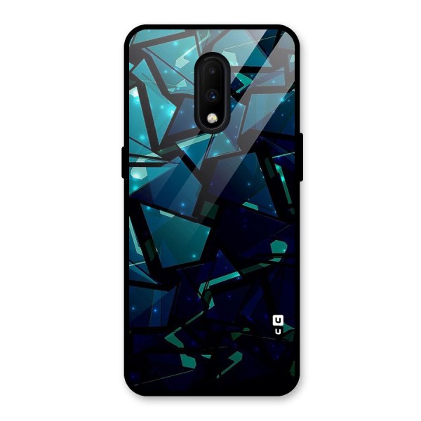 Abstract Glass Design Glass Back Case for OnePlus 7