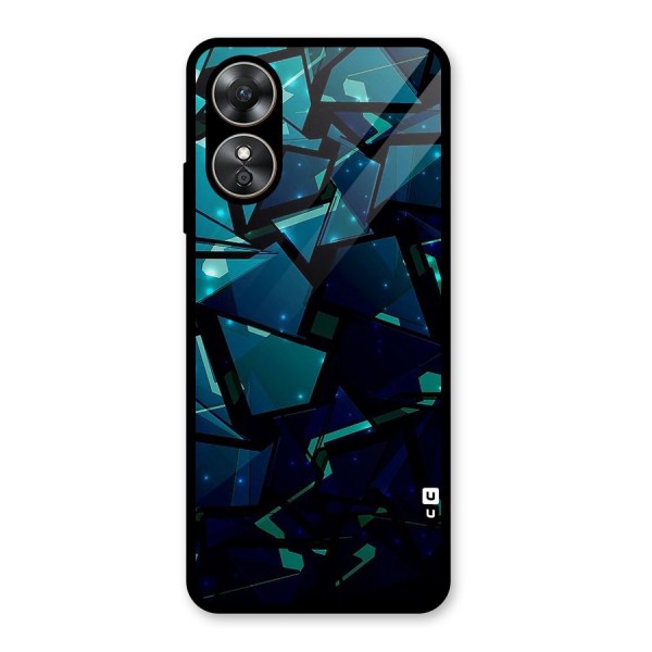 Abstract Glass Design Glass Back Case for Oppo A17