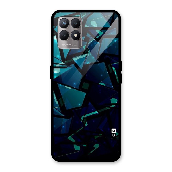 Abstract Glass Design Glass Back Case for Realme 8i