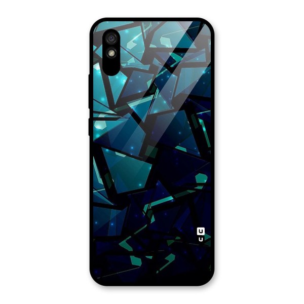 Abstract Glass Design Glass Back Case for Redmi 9A