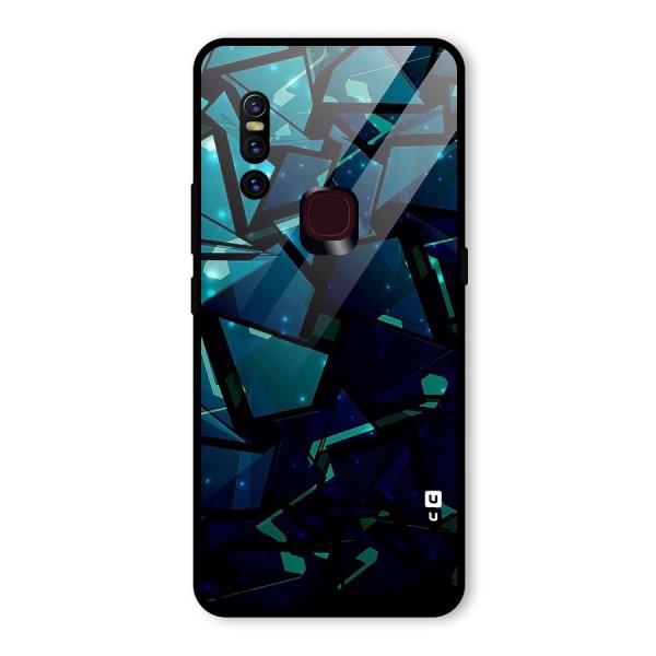 Abstract Glass Design Glass Back Case for Vivo V15