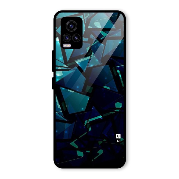 Abstract Glass Design Glass Back Case for Vivo V20