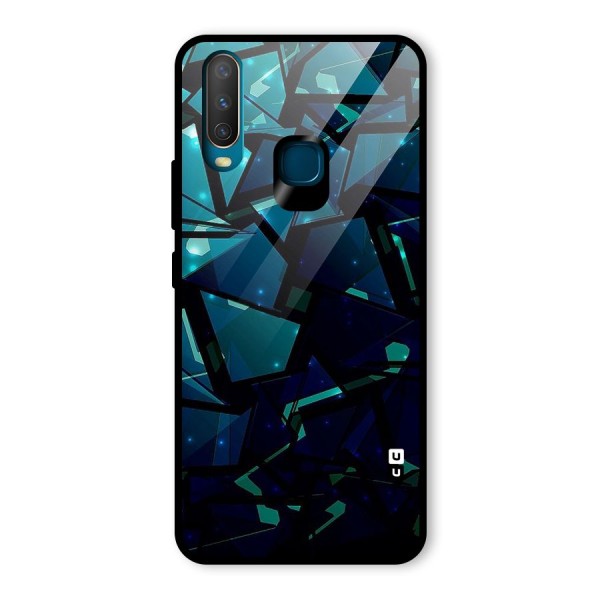 Abstract Glass Design Glass Back Case for Vivo Y12