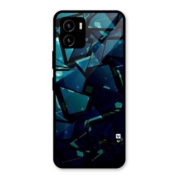 Abstract Glass Design Glass Back Case for Vivo Y15s