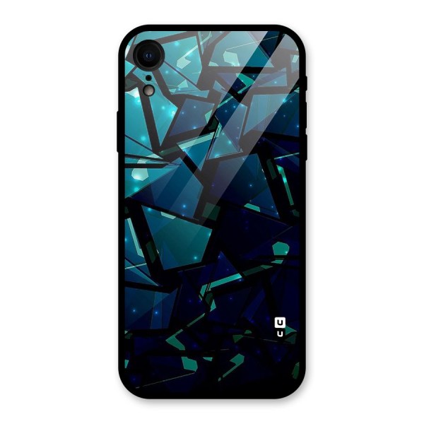 Abstract Glass Design Glass Back Case for XR