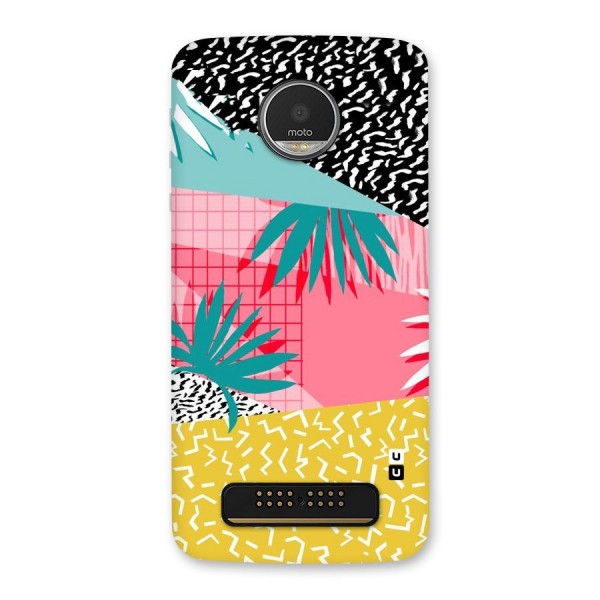 Abstract Grass Hues Back Case for Moto Z Play