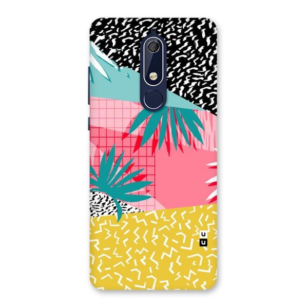 Abstract Grass Hues Back Case for Nokia 5.1