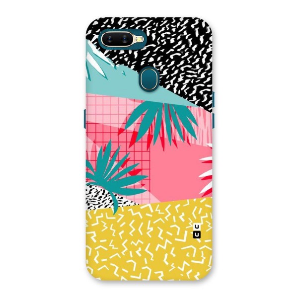 Abstract Grass Hues Back Case for Oppo A12