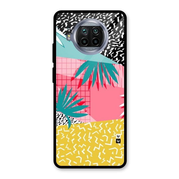 Abstract Grass Hues Glass Back Case for Mi 10i