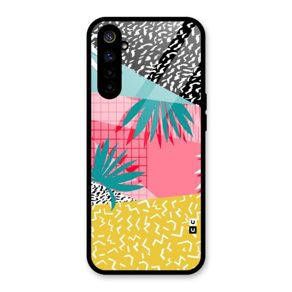 Abstract Grass Hues Glass Back Case for Realme 6