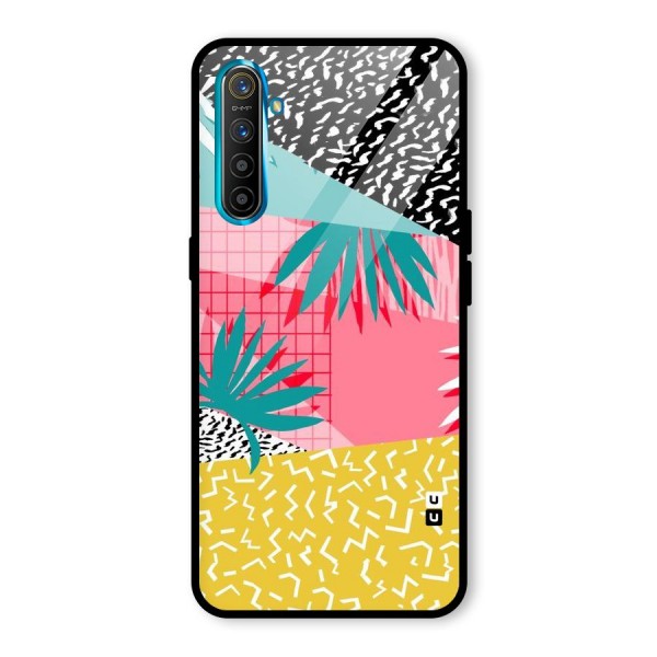 Abstract Grass Hues Glass Back Case for Realme XT