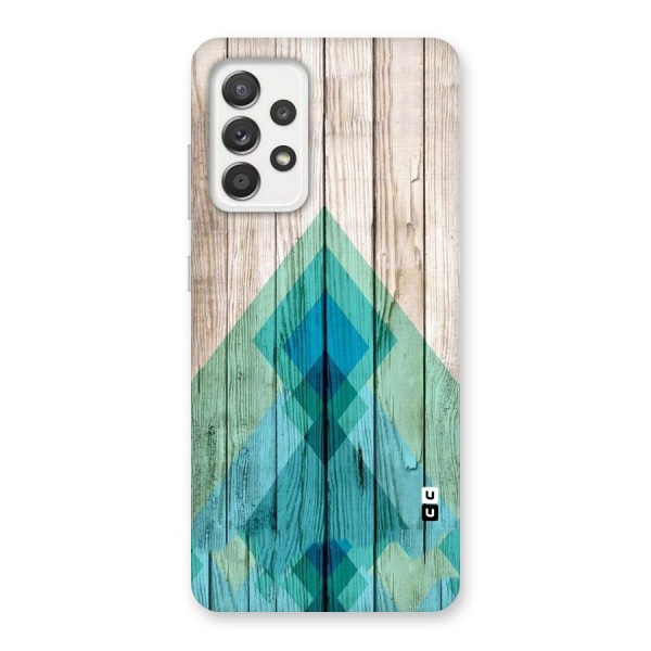 Abstract Green And Wood Back Case for Galaxy A52