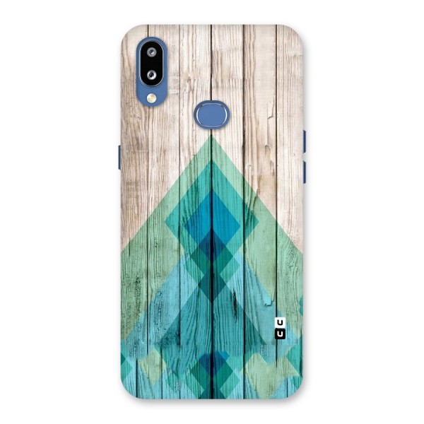 Abstract Green And Wood Back Case for Galaxy M01s