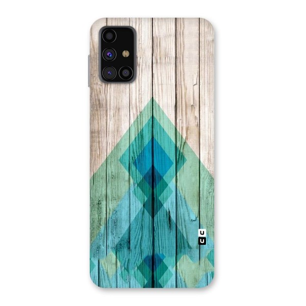 Abstract Green And Wood Back Case for Galaxy M31s