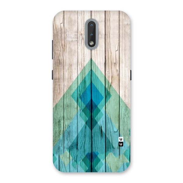 Abstract Green And Wood Back Case for Nokia 2.3