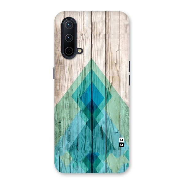 Abstract Green And Wood Back Case for OnePlus Nord CE 5G