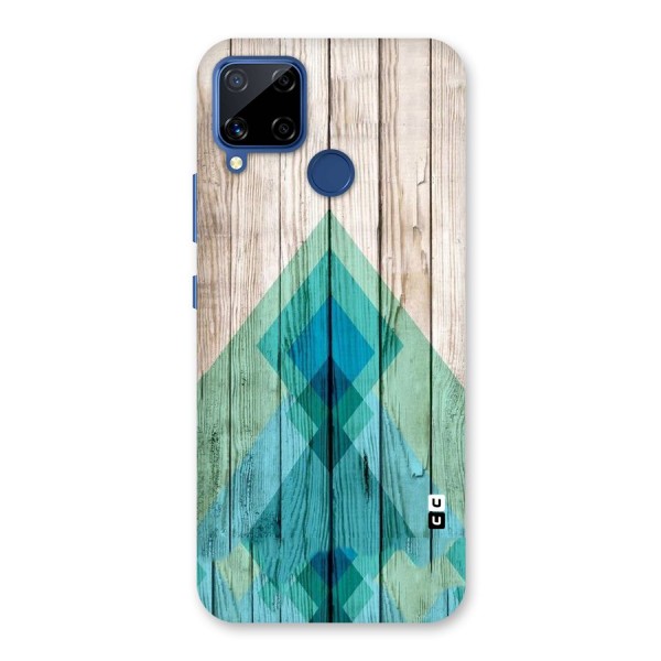 Abstract Green And Wood Back Case for Realme C15