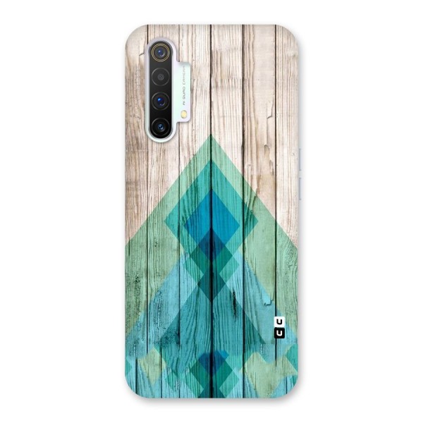 Abstract Green And Wood Back Case for Realme X3