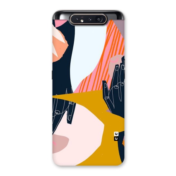 Abstract Hands Back Case for Galaxy A80