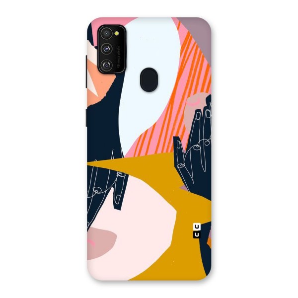 Abstract Hands Back Case for Galaxy M21