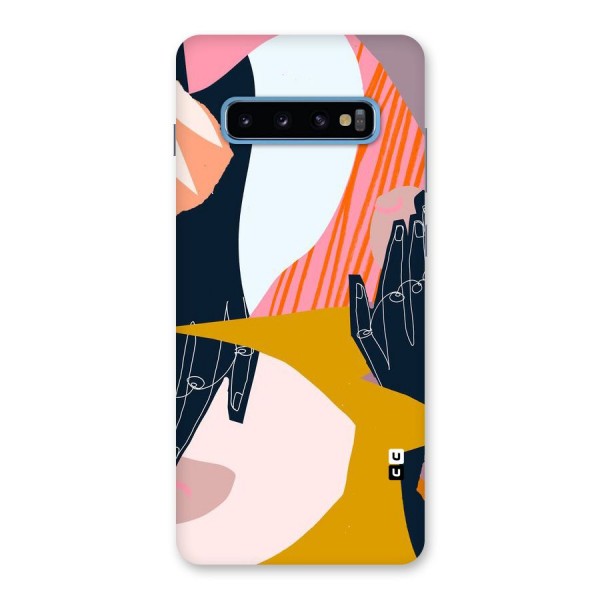 Abstract Hands Back Case for Galaxy S10 Plus