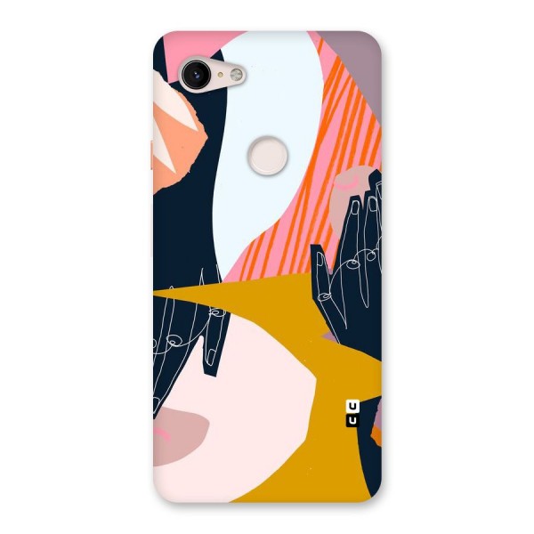 Abstract Hands Back Case for Google Pixel 3 XL