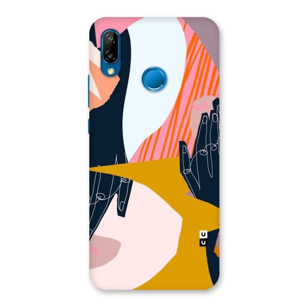 Abstract Hands Back Case for Huawei P20 Lite