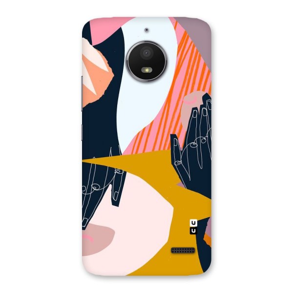 Abstract Hands Back Case for Moto E4