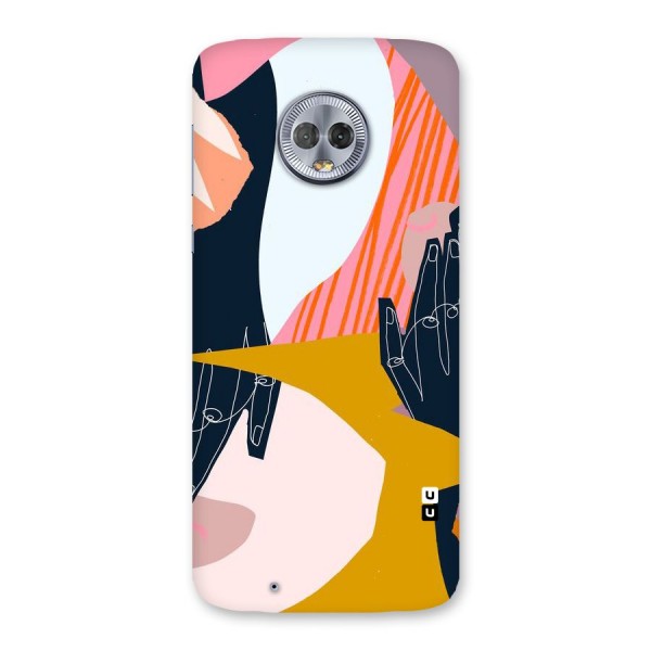 Abstract Hands Back Case for Moto G6