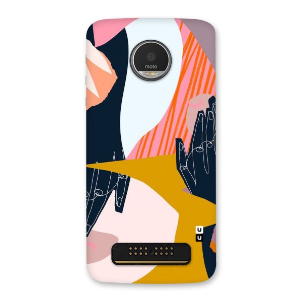 Abstract Hands Back Case for Moto Z Play