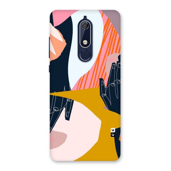 Abstract Hands Back Case for Nokia 5.1