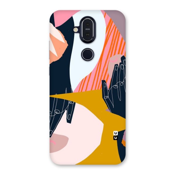 Abstract Hands Back Case for Nokia 8.1