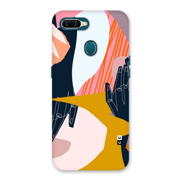 Abstract Hands Back Case for Oppo A12