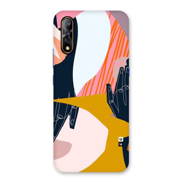 Abstract Hands Back Case for Vivo S1