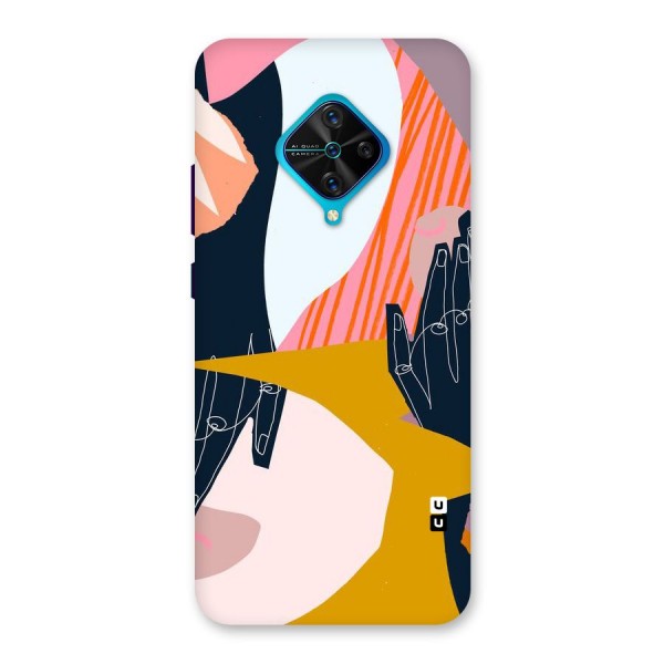 Abstract Hands Back Case for Vivo S1 Pro