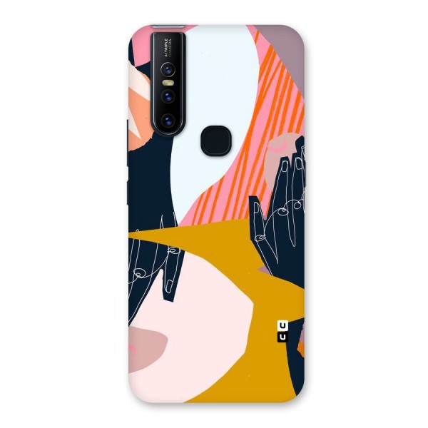 Abstract Hands Back Case for Vivo V15