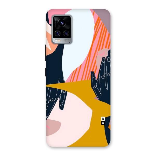 Abstract Hands Back Case for Vivo V20 Pro