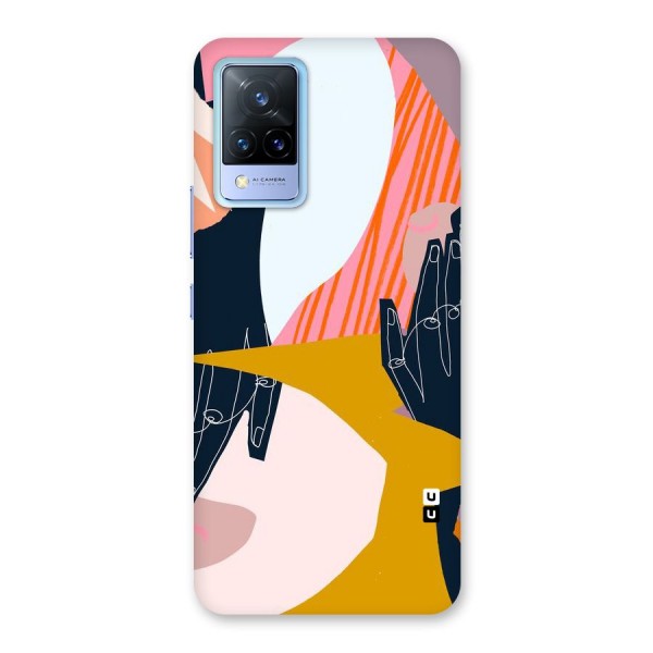 Abstract Hands Back Case for Vivo V21 5G