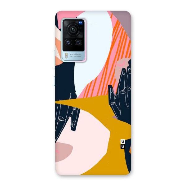 Abstract Hands Back Case for Vivo X60 Pro