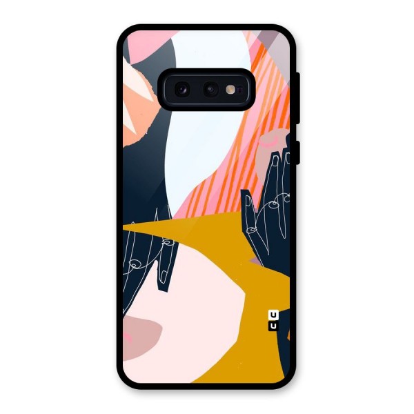 Abstract Hands Glass Back Case for Galaxy S10e