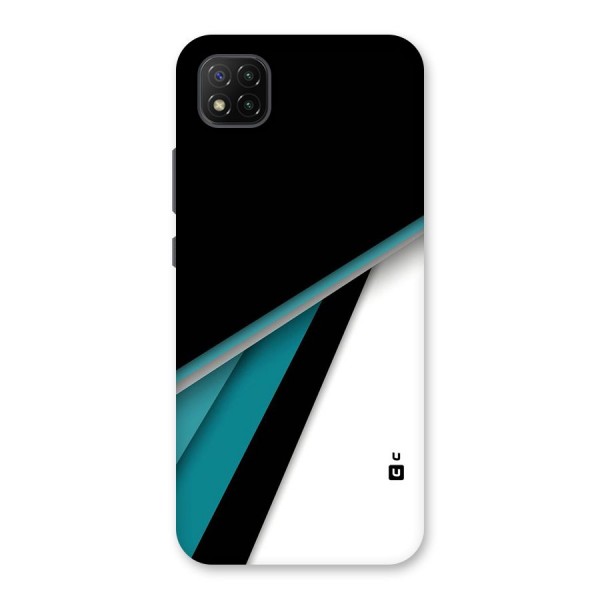 Abstract Lines Of Blue Back Case for Poco C3