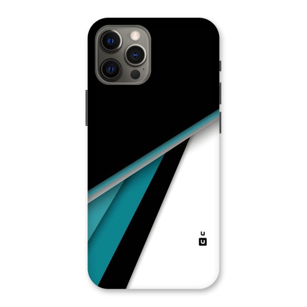 Abstract Lines Of Blue Back Case for iPhone 12 Pro Max