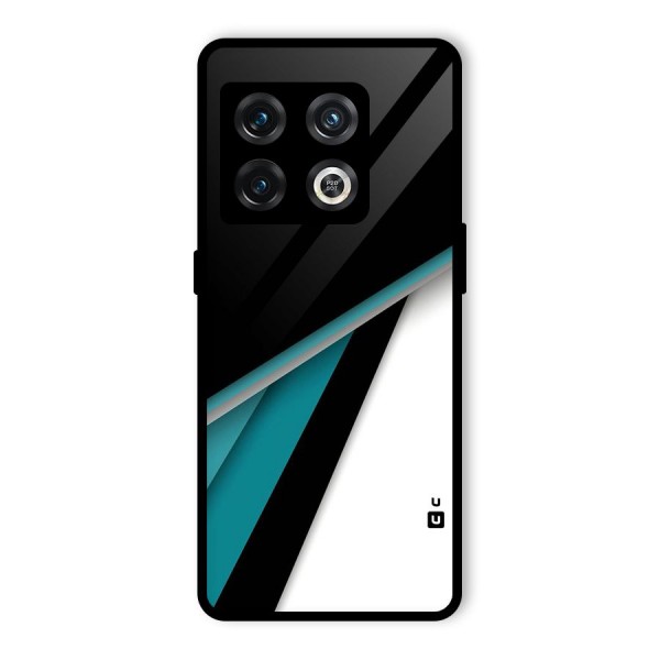Abstract Lines Of Blue Glass Back Case for OnePlus 10 Pro 5G