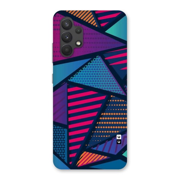 Abstract Lines Polka Back Case for Galaxy A32