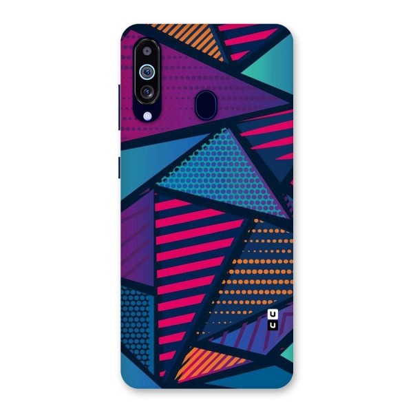 Abstract Lines Polka Back Case for Galaxy A60