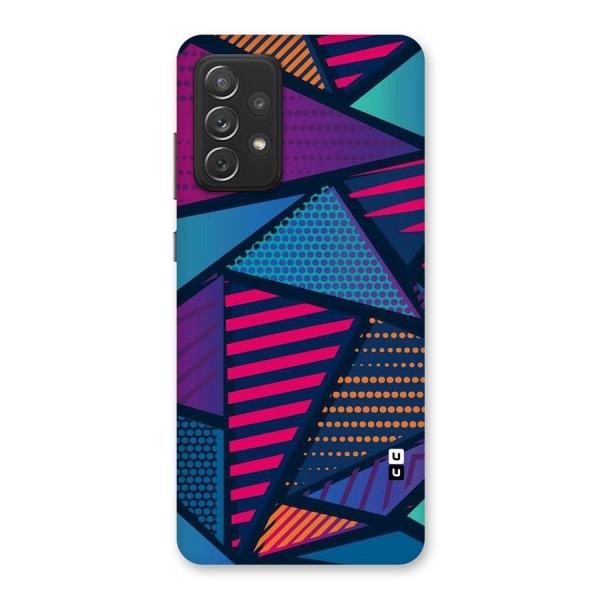 Abstract Lines Polka Back Case for Galaxy A72