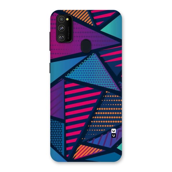 Abstract Lines Polka Back Case for Galaxy M21